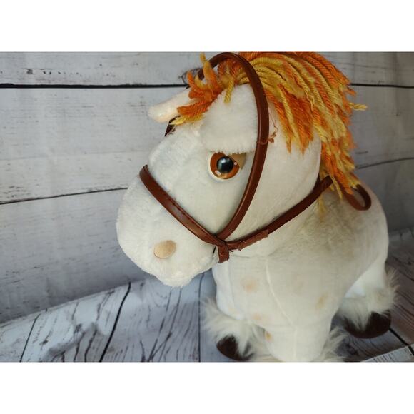 Vintage 1984 Cabbage Patch Kids Show Pony White Horse Stuffed Plush Animal Toy - Picture 4 of 7